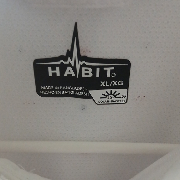 Habit White Dress Shirt with Red Accents - Picture 2 of 12